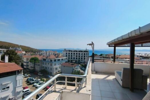 Badavut satılık 4+1 dubleks daire deniz manzaralı teras